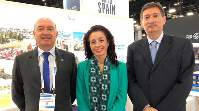 Delegaci&oacute;n del Puerto de Cartagena en la feria