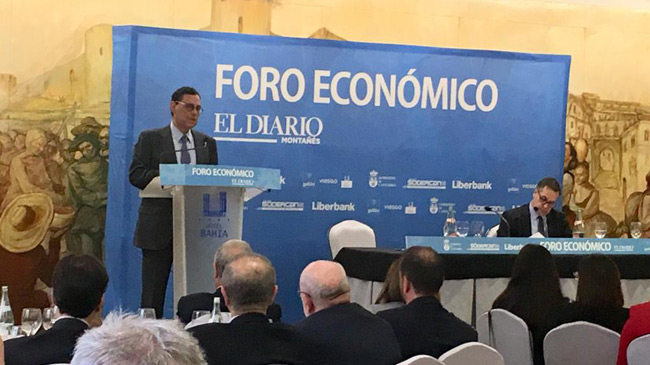 Jaime Caruana en el Foro Econ&oacute;mico de El Diario Monta&ntilde;&eacute;s