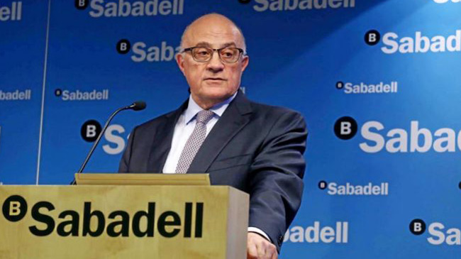 Josep Oliu, presidente del Sabadell