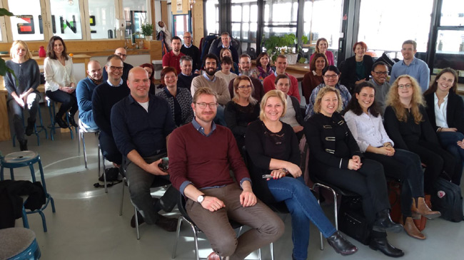 Imagen de la reuni&oacute;n celebrada reciente en Utrecht donde se procedi&oacute; al intercambio de buenas pr&aacute;cticas entre los componentes del consorcio