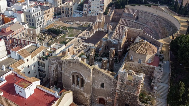 Vista a&eacute;rea de la Catedral de Cartagena