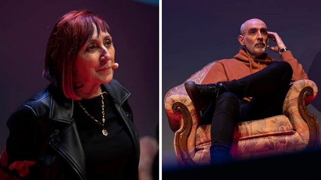 Los autores Elia Barceló y Alfredo Sanzol Los autores Elia Barceló y Alfredo Sanzol