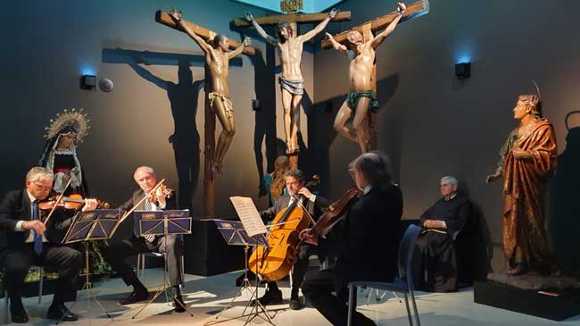 El Cuarteto Almus en pleno concierto