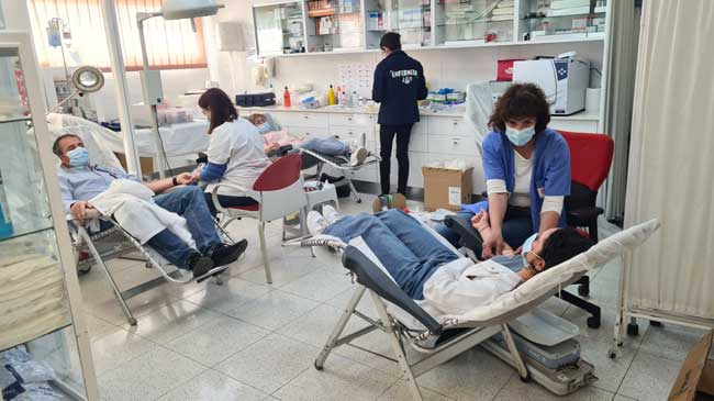 Los trabajadores de ElPozo donaron sangre en las propias instalaciones de la empresa