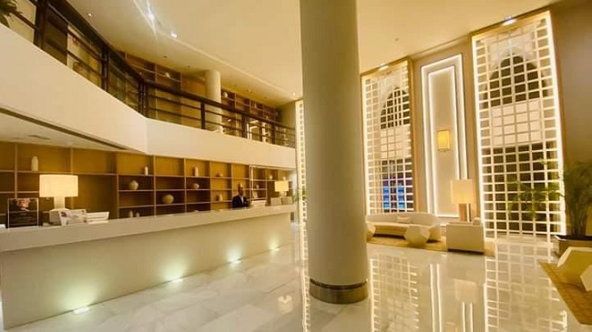 Interior del hotel de 5 estrellas Hospes Amerigo