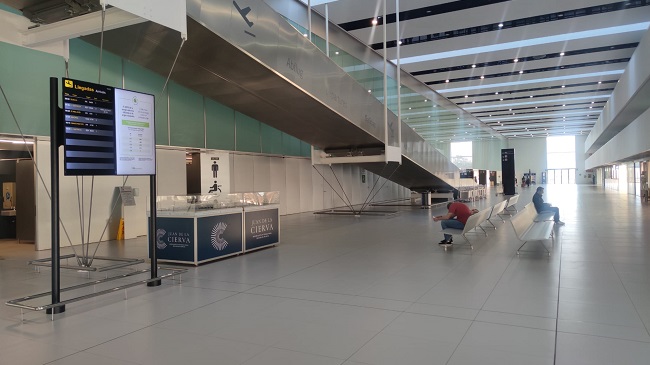 Imagen del aeropuerto de Corvera el pasado jueves 4 de abril