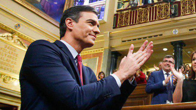 Imagen del presidente del Gobierno, Pedro Sánchez, en el Congreso de los Diputados Imagen del presidente del Gobierno, Pedro Sánchez, en el Congreso de los Diputados