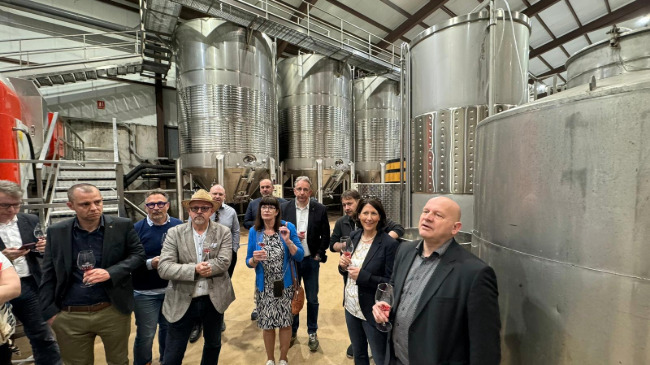 Visita de la delegaci&oacute;n alemana a la Bodega Vi&ntilde;a Elena de Jumilla