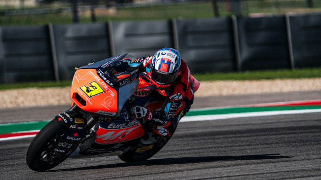 Imagen de Sergio Garc&iacute;a pilotando en el circuito de Las Am&eacute;ricas