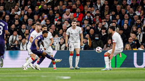 Imagen del partido entre el Real Madrid y el Athletic de Bilbao el pasado domingo
