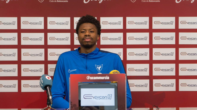 El jugador del UCAM Murcia CB, Kostas Antetokoumpo.