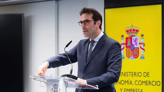 El ministro de Economía, Comercio y Empresa, Carlos Cuerpo. - Gustavo Valiente - Europa Press El ministro de Economía, Comercio y Empresa, Carlos Cuerpo. - Gustavo Valiente - Europa Press
