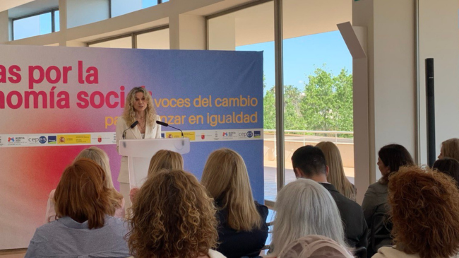 Amparo Merino, secretaria de Estado de Econom&iacute;a Social en el acto 'Juntas por la Econom&iacute;a Social: Voces del cambio para avanzar en igualdad'