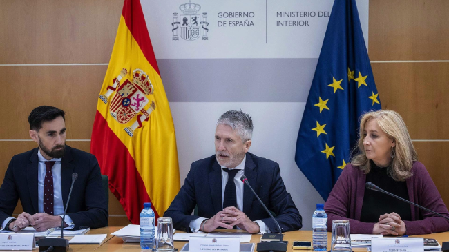 El ministro del Interior, Fernando Grande-Marlaska, preside el Comit&eacute; de Coordinaci&oacute;n Extraordinario por la suspensi&oacute;n del suministro el&eacute;ctrico.