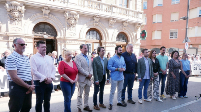 El PP en la concentración por la Bahía de Portmán El PP en la concentración por la Bahía de Portmán