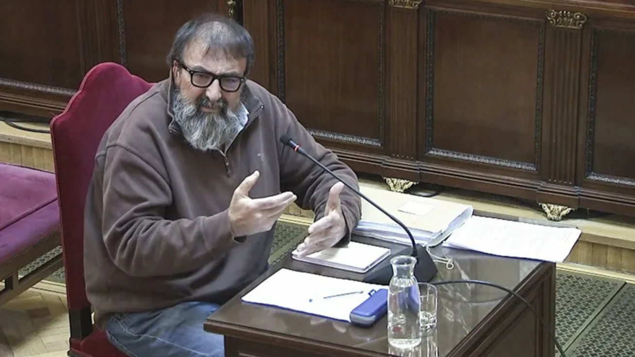 Koldo Garc&iacute;a durante su declaraci&oacute;n.