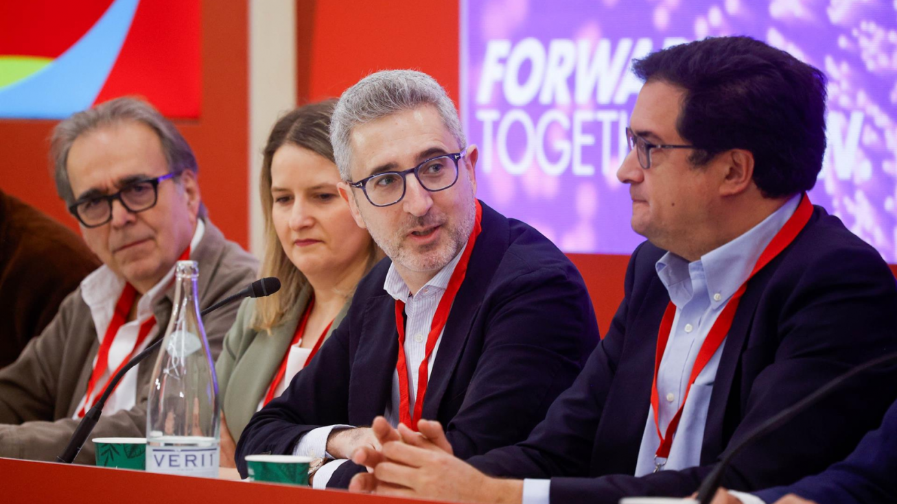 El ministro de Hacienda, Arcadi Espa&ntilde;a, en la Global Progressive Mobilisation (Kike Rinc&oacute;n).