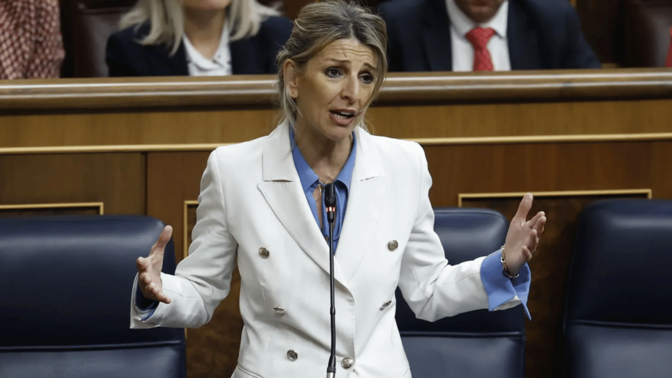 La vicepresidenta segunda y ministra de Trabajo, Yolanda D&iacute;az, en el Congreso de los Diputados. EFE/Archivo/Chema Moya