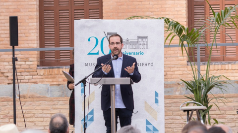 Julián Olmos Sánchez, presidente de la Asociación de Amigos de los Museos de San Pedro del Pinatar.
