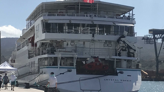 Popa del crucero Crystal Espirit