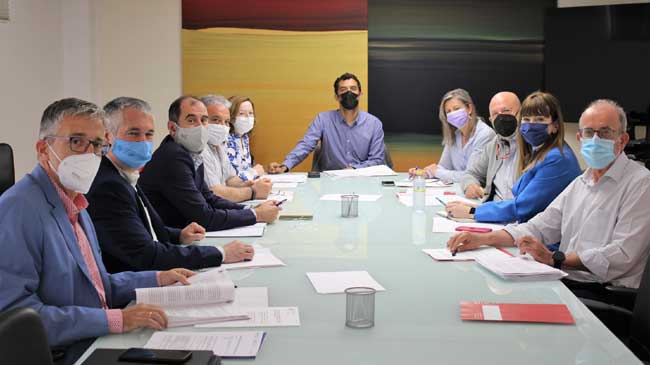 El director general de Universidades, Christian de la Fe, con representantes de la UMU y la UPCT El director general de Universidades, Christian de la Fe, con representantes de la UMU y la UPCT