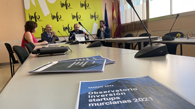 El director del Info, Joaqu&iacute;n G&oacute;mez, ha presentado el informe del Observatorio de Inversi&oacute;n en Startups de la Regi&oacute;n de Murcia