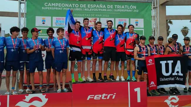El CT Murcia Unidata, campe&oacute;n de Espa&ntilde;a de triatl&oacute;n en relevos por parejas