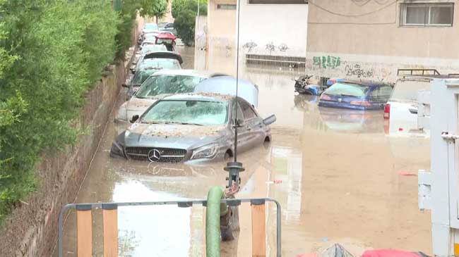 Imagen de las consecuencias de las fuertes lluvias en Cartagena el pasado 23 de mayo