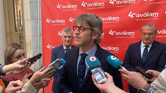 Luis Alberto Mar&iacute;n, consejero de Econom&iacute;a y Hacienda en un acto de Av&aacute;lam