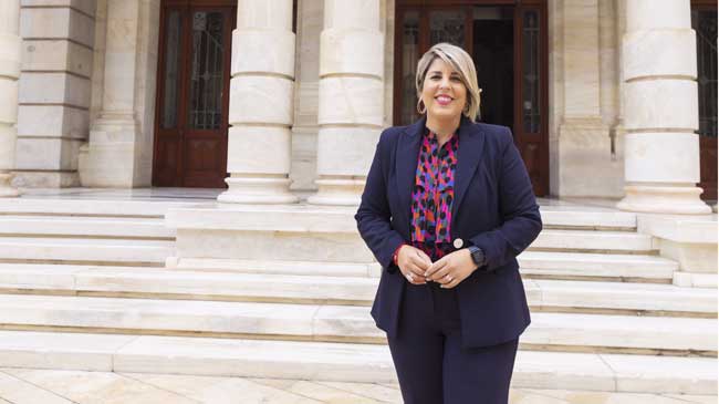 Noelia Arroyo, candidata a revalidar la aldald&iacute;a de Cartagena. Im&aacute;genes: Miryam Mart&iacute;nez Soler