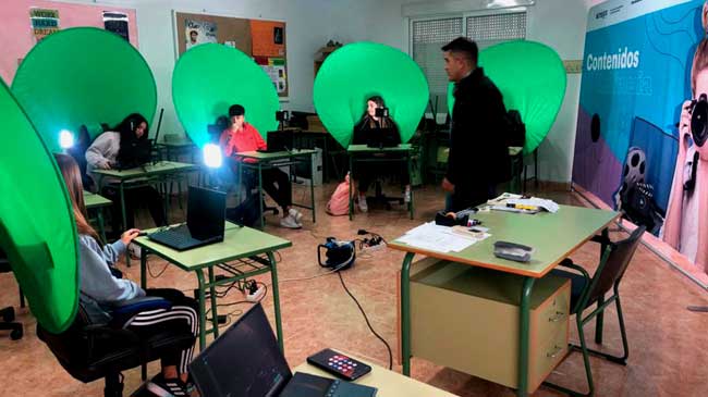 Uno de los cursos sobre creaci&oacute;n de contenidos audiovisuales impartido durante la primera edici&oacute;n de los Talleres STEAM