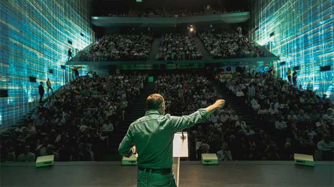 Santiago Abascal, este martes en el auditorio El Batel en Cartagena