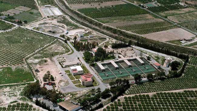 Estaci&oacute;n de tratabamiento de agua en Sierra de la Espada (Molina de Segura)