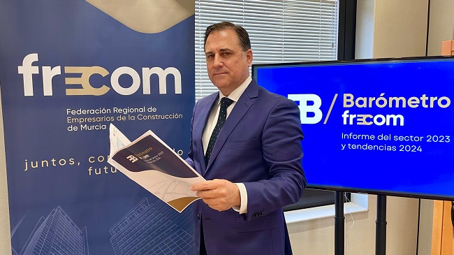 Jos&eacute; Hern&aacute;ndez, presidente de Frecom, en la presentaci&oacute;n de su bar&oacute;metro anual del sector