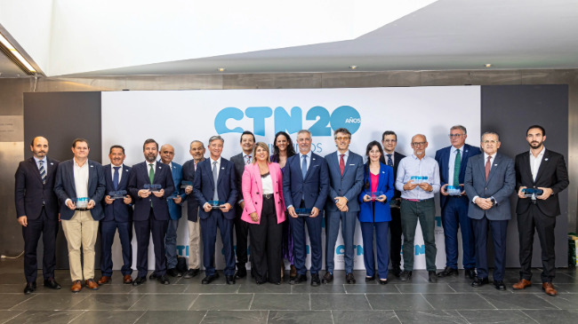 Representantes del tejido empresarial naval y de la administraci&oacute;n, en la celebraci&oacute;n del CTN en el museo ARQUA