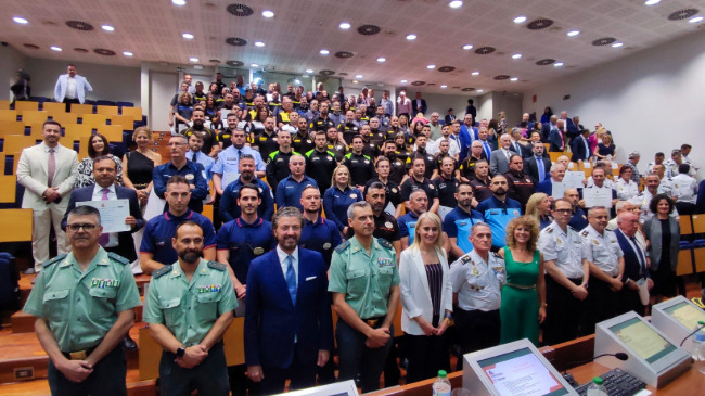 Autoridades y premiados en el Día de la Seguridad Privada Autoridades y premiados en el Día de la Seguridad Privada
