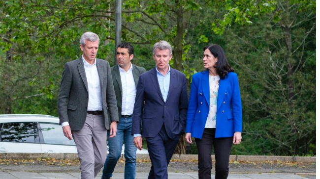 Feij&oacute;o durante una visita a Galicia (C&eacute;sar Arxina).