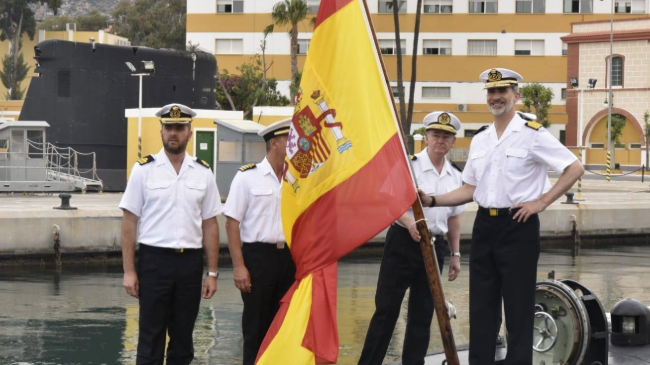 Felipe VI durante una visita al Arsenal de Cartagena (Armada). Felipe VI durante una visita al Arsenal de Cartagena (Armada).