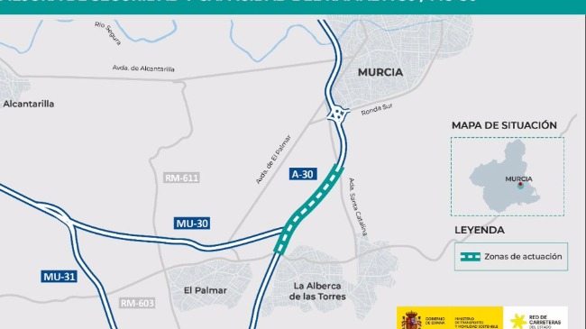 Plano que muestra las actuaciones a desarrollar.