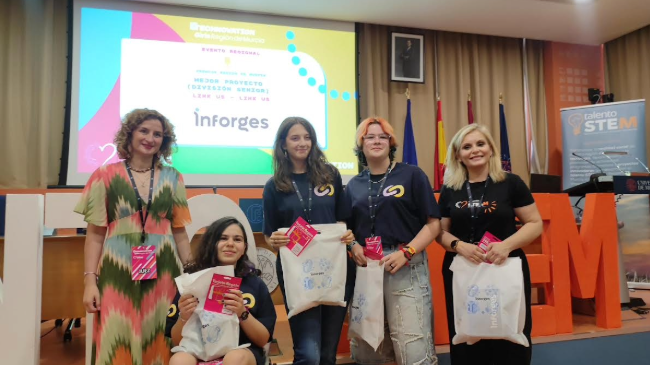 Link us, premio al mejor proyecto senior en Technovation Girls 2025, vivir&aacute; una experiencia tecnol&oacute;gica en Inforges.