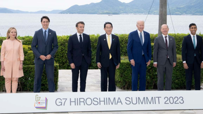 Los miembros del G7 en una reuni&oacute;n en Hiroshima (Jap&oacute;n) - 2023 -  Foto: Europa Press
