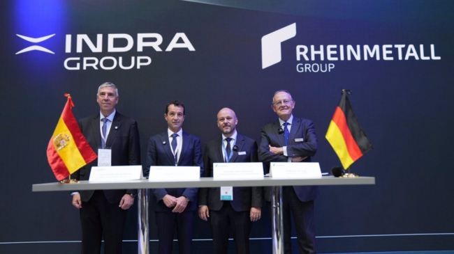 Firma del acuerdo entre Indra y Rheinmetall en el marco de Feindef - INDRA