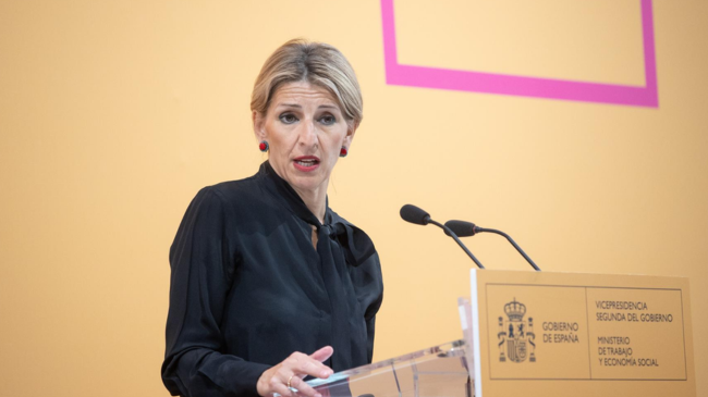 La vicepresidenta segunda del Gobierno y ministra de Trabajo y Econom&iacute;a Social, Yolanda D&iacute;az - Alejandro Mart&iacute;nez V&eacute;lez - Europa Press