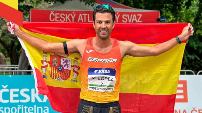 Miguel &Aacute;ngel L&oacute;pez tras finalizar la carrera de hoy I  RFEA