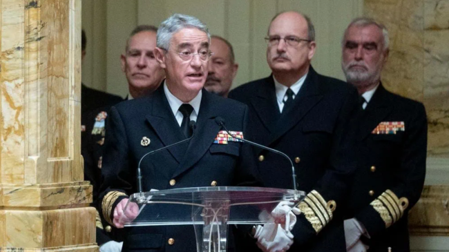 El Almirante Jefe de Estado Mayor de la Armada, Antonio Pi&ntilde;eiro S&aacute;nchez