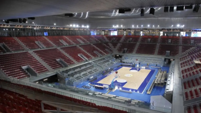 La Caja M&aacute;gica, lista para un partido de baloncesto (Jos&eacute; A. Garc&iacute;a).