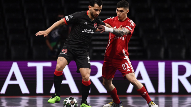 Semifinal de la Champions League de Futsal entre el Jimbee y el Kairat.