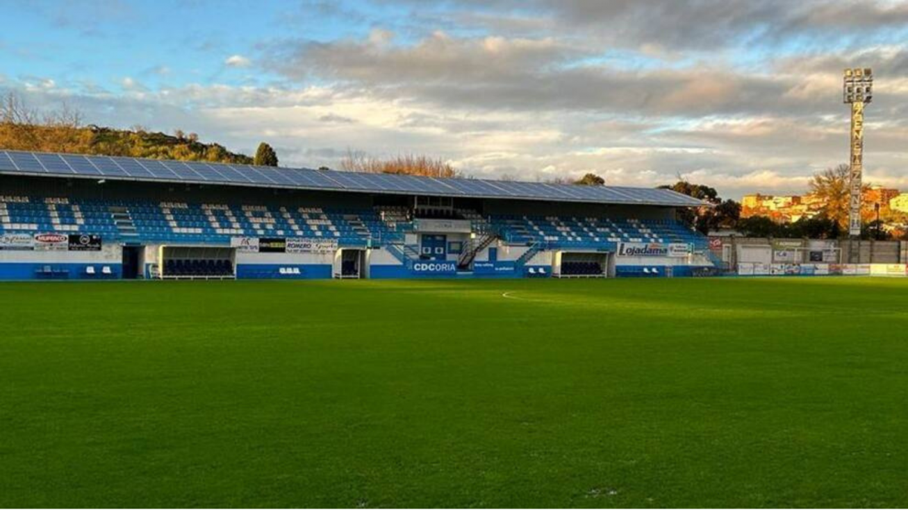 El estadio del Coria, el Campo de La Isla. El estadio del Coria, el Campo de La Isla.