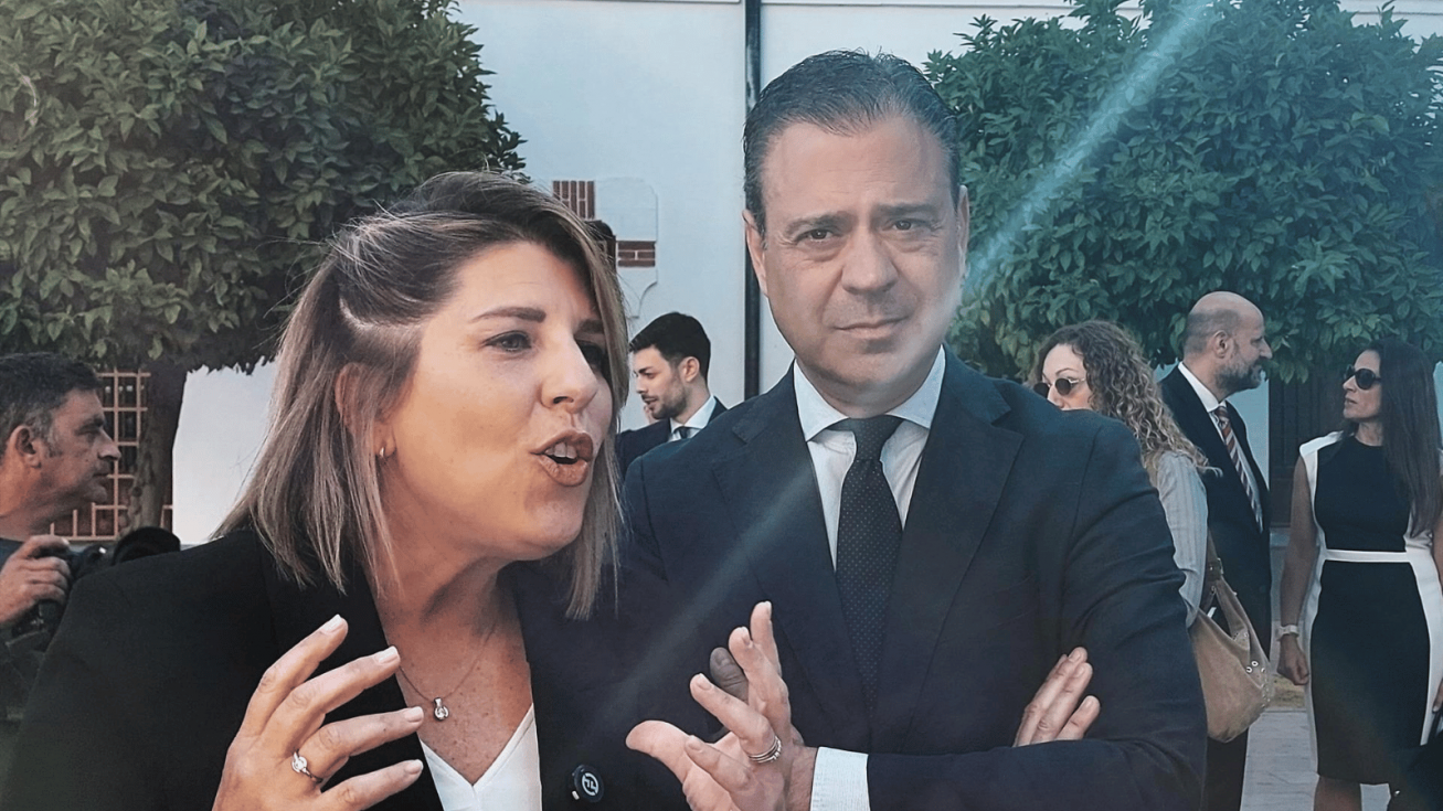 La alcaldesa de Cartagena, Noelia Arroyo, junto al portavoz del Gobierno regional, Marcos Ortu&ntilde;o - EUROPA PRESS