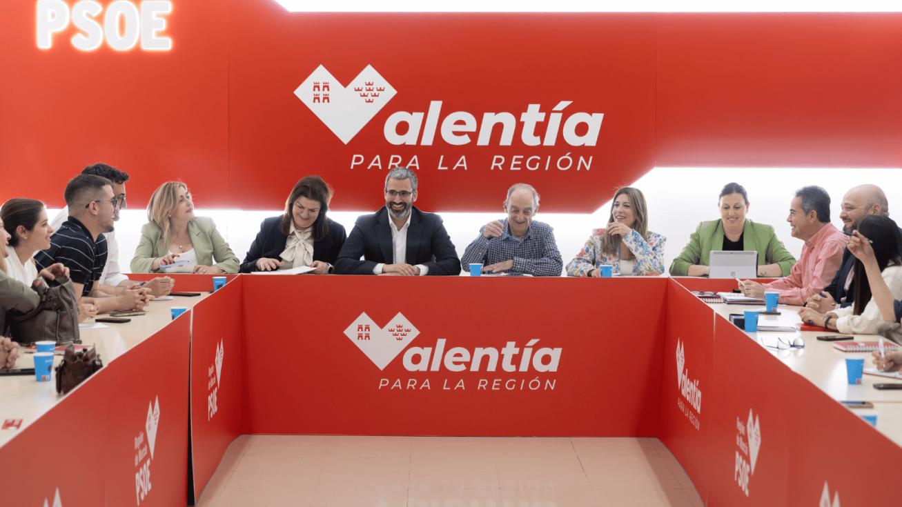 La Comisi&oacute;n Ejecutiva Regional del PSRM-PSOE, en la reuni&oacute;n mantenida en la sede regional del partido en Murcia - PSRM